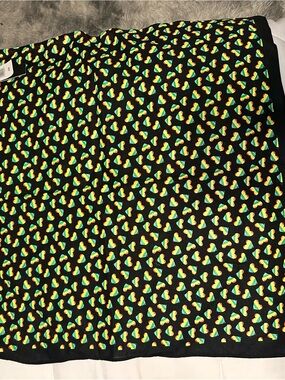 NWT Kohl’s Black Scarf/Bandana with Rainbow Heart Print